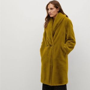 Mango faux fur coat